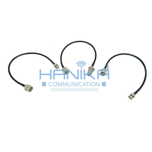 [EZO.1001365] Set 3x Kabel Jumper Duplexer ke Antena dan Rig 2x BNC M to N M N F