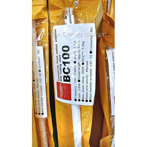 [EZO.1001581] Diamond Antenna BC100 Antena Radio RIG Gedung Rumah Base VHF 136-174