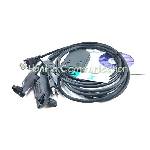 [EZO.1001666] Kabel Program HT Rig Radio Motorola Lengkap USB RPCM5XU dan CD Driver