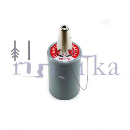 [EZO.1001704] D Antenna PO-150 Antena Rig Mobil VHF HT Larsen Silver Chrome Putih