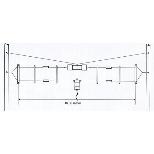 [EZO.1001708] Marshal MBA-3300 Boradband HF Antenna Bentang Antena MBA3300 Radio SSB