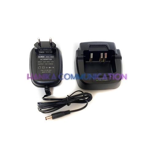 [EZO.1001886] Alinco EDC-202 Charger Ori HT DJCRX1 CRX2 CRX4 CRX5 EDC202 Cajer EBP92