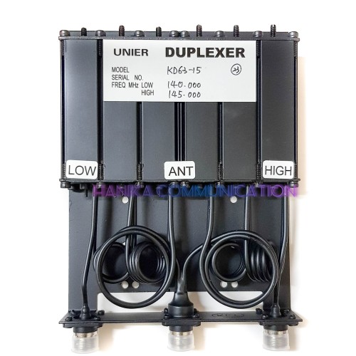 [EZO.1002022] UNIER KD63-15 Duplexer VHF 140-145MHz Ori Baru Repeater Radio Rig