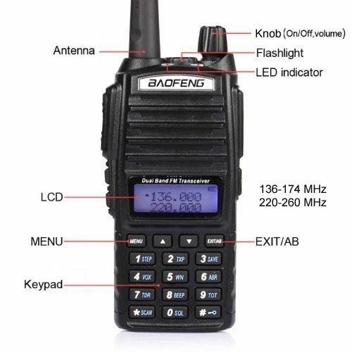 [EZO.1002025] Baofeng UV-82 HT Dualband Dua Layar PTT Ori Baru Garansi 5 Watt UV82