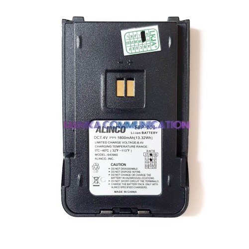 [EZO.1002028] Alinco EBP-101 Baterai HT DJ-W18 DJ-W58 Ori EBP101 DJW18 DJW58 W18 W58