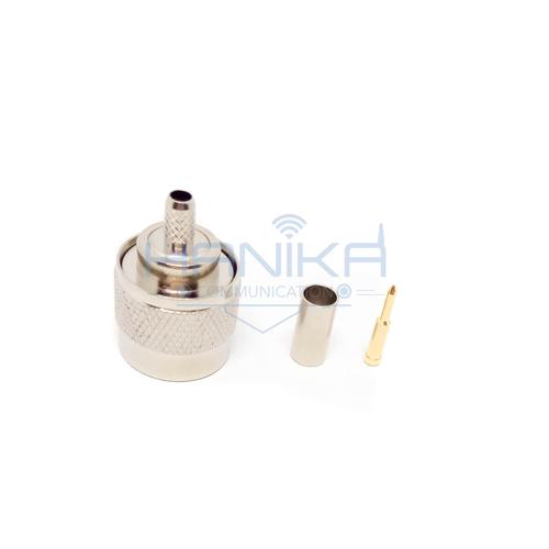 [EZO.1002157] Konektor N Male to RG-58 Krimping Kabel Koaksial ke Coaxial N Cowo