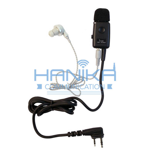 [EZO.1002412] Icom HM-153LS Earmic HT Ori Baru Waterproof Handsfree ID51E HM153