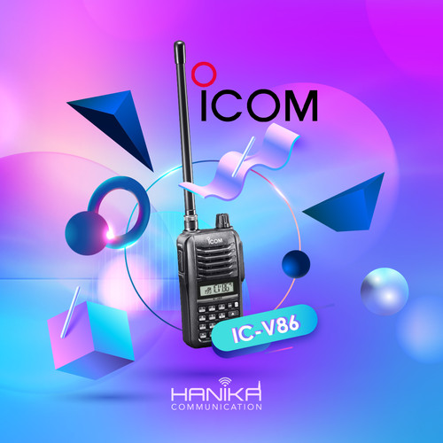 [EZO.1002474] Icom IC-V86 Handie Talkie VHF Ori Baru Garansi ICV86 V86 HT Jepang