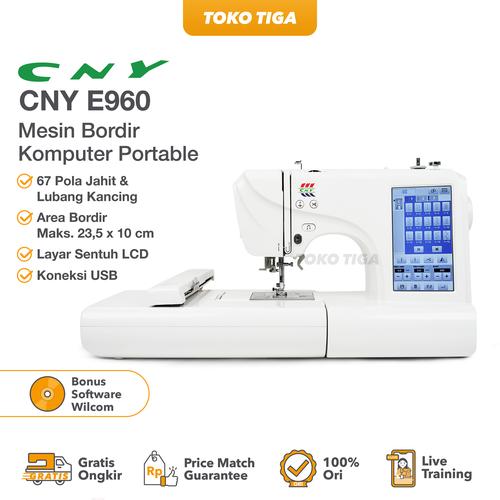 [EZO.0300180] Mesin Bordir Otomatis dan Jahit Komputer Portable CNY E-960 / E960