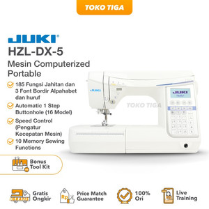[EZO.0300181] JUKI HZL DX-5 / DX5 Mesin Jahit dan Quilting Computerised Portable