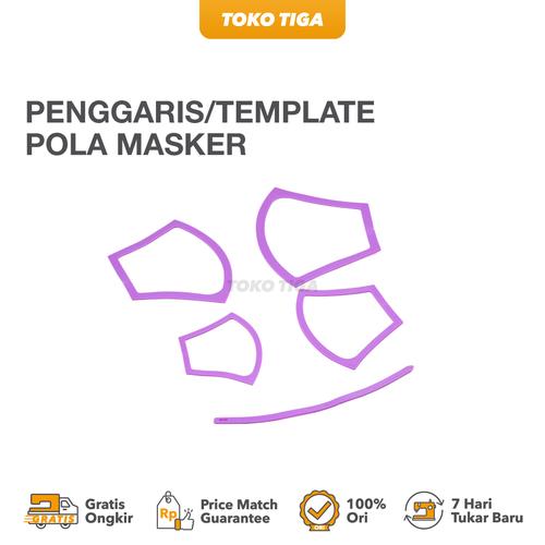 [EZO.0300213] Penggaris Pola Masker Duckbill / Template Cetakan Masker
