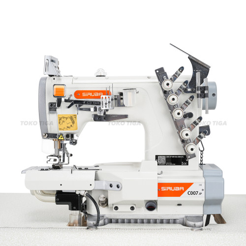 [EZO.0300154] Mesin Jahit Overdeck Cylinder Otomatis Potong SIRUBA C007JP - W815/CRL