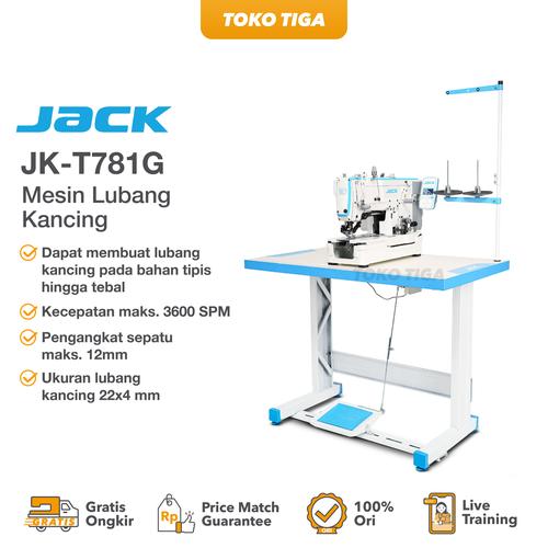[EZO.0300170] Mesin Lubang Kancing JACK JK-T781GZ / JK T781 GZ Servo Motor