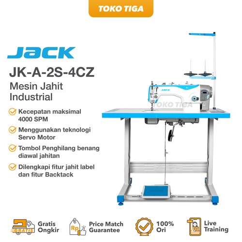[EZO.0300234] Mesin Jahit Jarum 1 Servo JACK A2S - 4CZ Auto Trimmer + Jahit Label