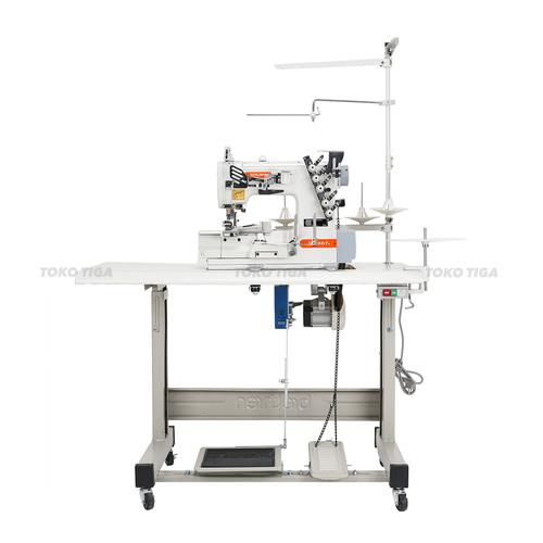 [EZO.0300235] Mesin Jahit Kam Kaos SIRUBA F007K/FH / Overdeck Bis Corong Industrial