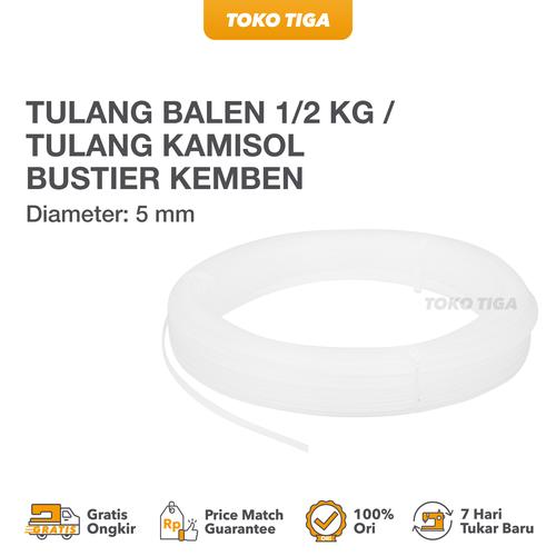 [EZO.0300299] Tulang Balen 1/2 kg / Tulang Kamisol Bustier Kemben Diameter 5 mm