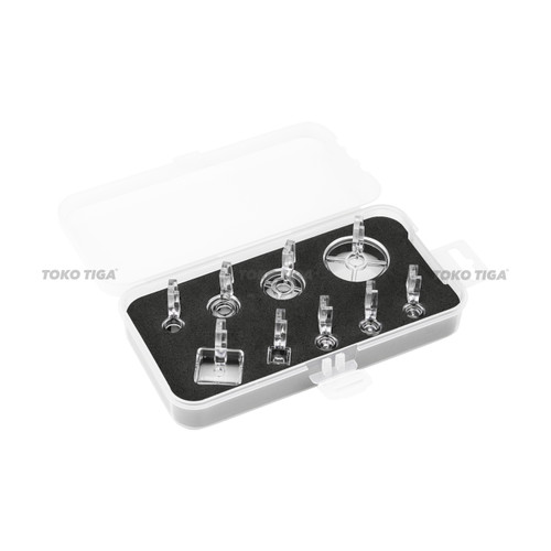 [EZO.0300253] Sepatu Penggaris Quilting Set Isi 9 Pcs / Quilting Ruler Foot Frame