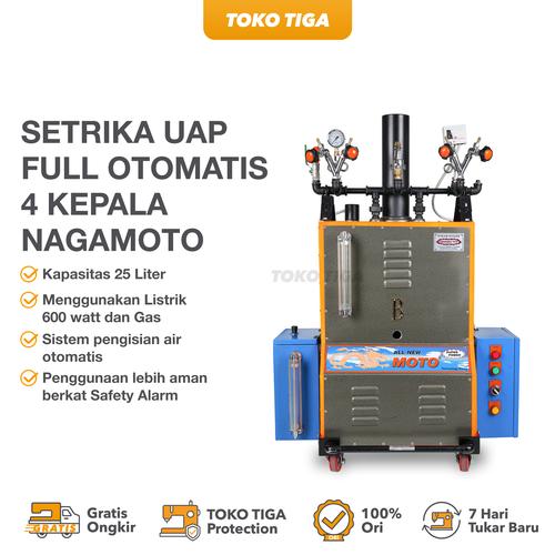 [EZO.0300314] Setrika Uap Full Otomatis 4 Kepala / Steam Boiler Full Auto NAGAMOTO