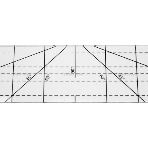 [EZO.0300287] Penggaris Patchwork Quilting Every Angle Ruler (QTSKEA1)