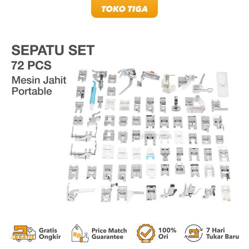 [EZO.0300348] Sepatu 72 pcs Mesin Jahit Portable - Sepatu Set 72 pcs Multifungsi