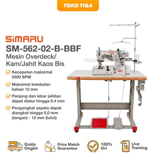 [EZO.0300366] Mesin Overdeck Bis Kam SIMARU SM562-02D-BBF Servo Industrial