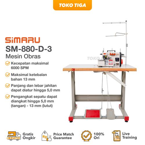 [EZO.0300367] Mesin Neci SIMARU SM880D-3 / SM 880D Neci Benang 3 Industrial Servo