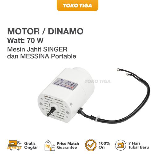 [EZO.0300402] Motor / Dinamo Mesin Jahit SINGER dan MESSINA Portable (70 Watt)