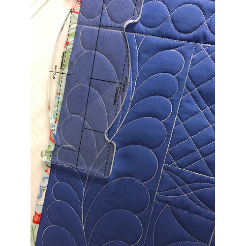 [EZO.0300400] Penggaris Quilting / Patchwork Template Feather Spine (QTSKFS1)