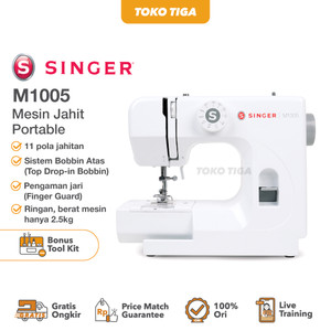 [EZO.0301089] Mesin Jahit SINGER M1005 Portable Mini Multifungsi