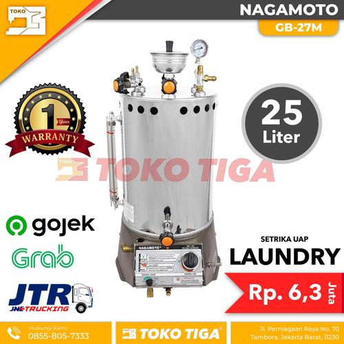 [EZO.0300509] Setrika Uap - Steam Boiler Laundry Otomatis 25 Liter NAGAMOTO GB-27M