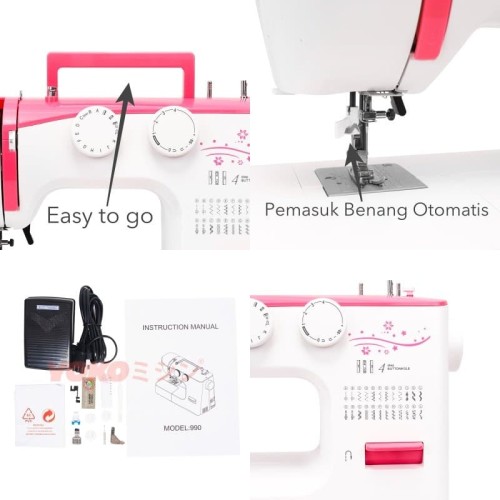 [EZO.0300464] Mesin Jahit Portable Multifungsi YOKO Fashion YK-990
