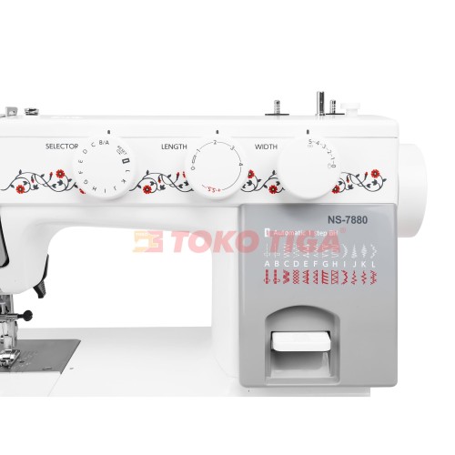 [EZO.0300465] Mesin Jahit JANOME NS-7880 / NS7880 Semi Portable - Body Full Besi