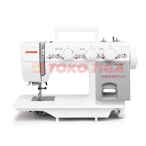 [EZO.0300515] Mesin Jahit JANOME NS-7880 / NS7880 Semi Portable - Body Full Besi