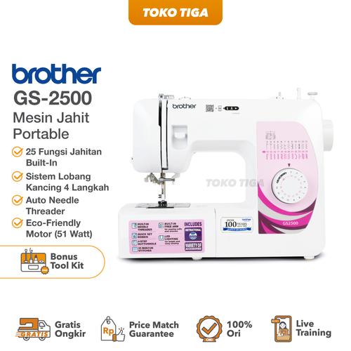 [EZO.0300556] Mesin Jahit BROTHER GS2500 / GS 2500 Portable Multifungsi