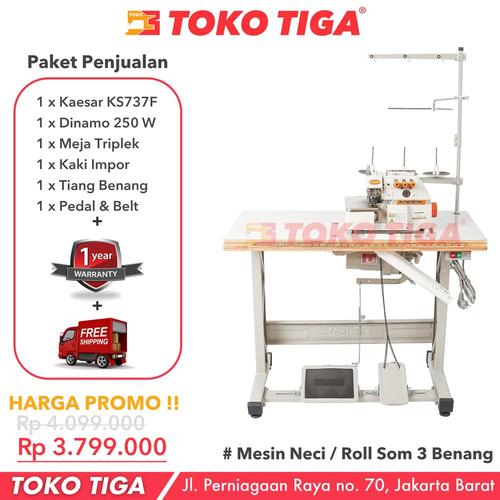 [EZO.0300616] Mesin Neci KAESAR KS737F / KS 737F - Neci / Som 3 Benang Industrial