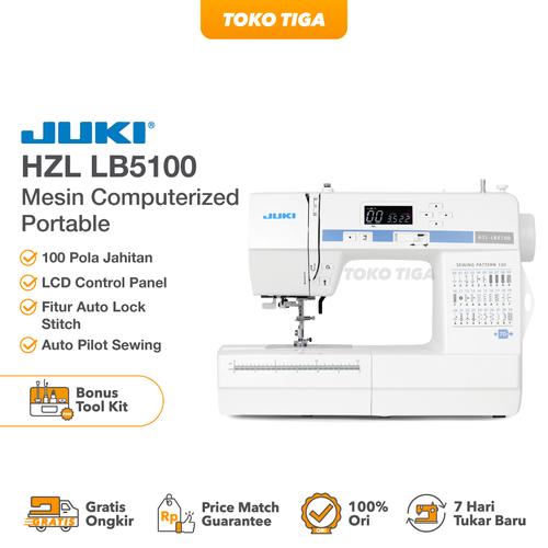 [EZO.0300629] Mesin Jahit JUKI HZL-LB5100 Computerised Portable Multifungsi