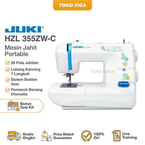 [EZO.0300641] Mesin Jahit JUKI HZL 355Z W-C / 355ZWC (Multifungsi Portable)