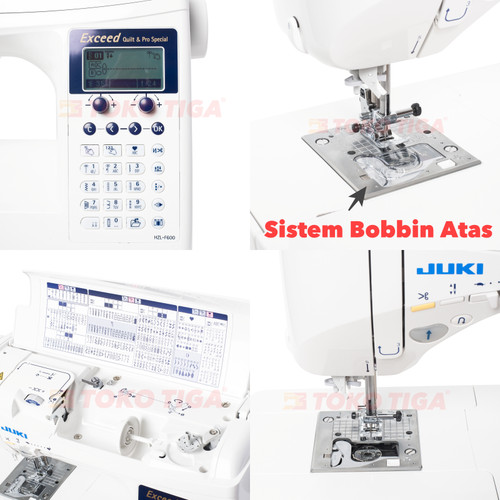 [EZO.0300593] [PROMO] JUKI HZL F-600 Exceed Quilt Pro Special Mesin Jahit & Quilting