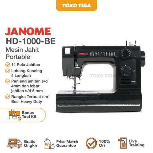 [EZO.0300659] [PROMO] Mesin Jahit JANOME Heavy Duty HD1000 / HD-1000 (Black Edition)