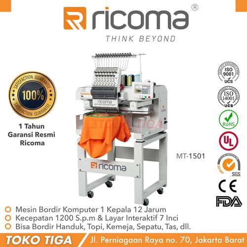 [EZO.0300702] Mesin Bordir Komputer 1 Kepala 15 Jarum RICOMA - (MT-1501)