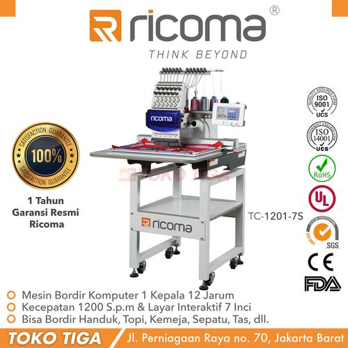 [EZO.0300704] Mesin Bordir Komputer 1 Kepala 12 Jarum RICOMA - (TC-1201-7S)