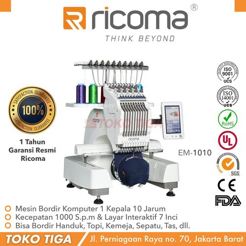 [EZO.0300705] Mesin Bordir Komputer 1 Kepala 10 Jarum RICOMA - EM 1010