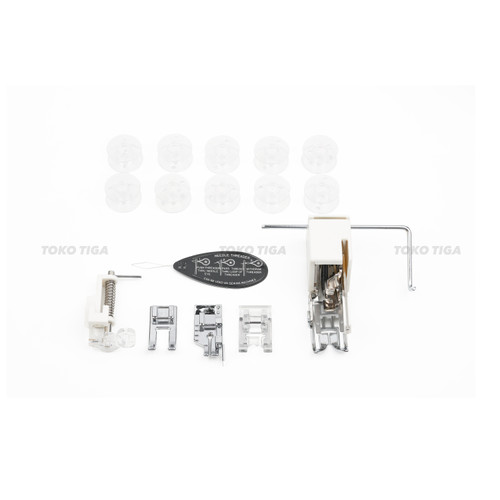 [EZO.0300700] Sepatu Set 8 Pcs Hemmer Foot Kit CY-008-003 (Mesin Jahit Portable)