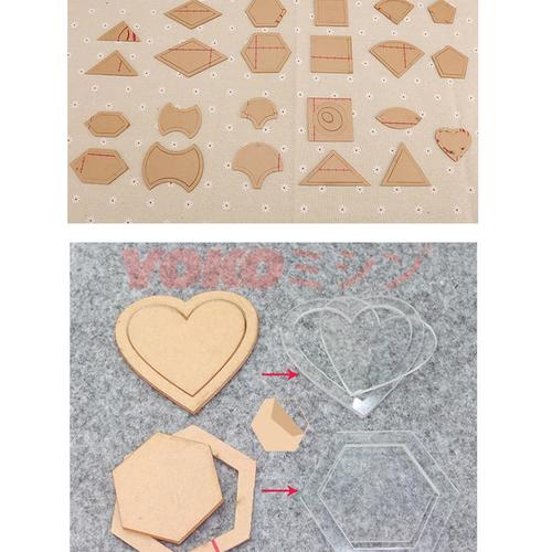 [EZO.0300762] Quilting Template / Penggaris Patchwork Set 54 Pcs - QR-54