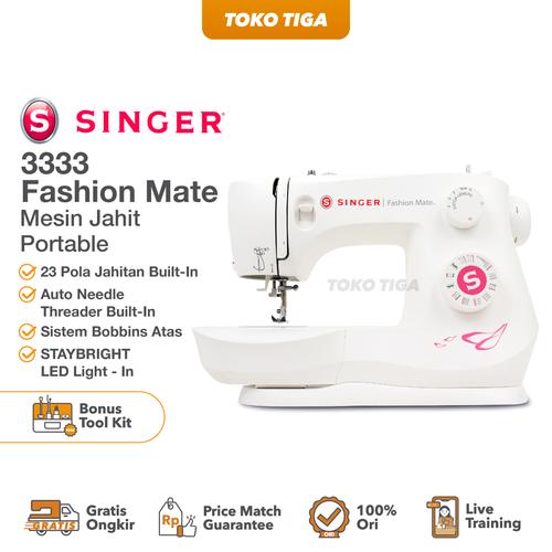 [EZO.0301302] [PROMO] Mesin Jahit SINGER 3333 Fashion Mate (Portable Multifungsi)