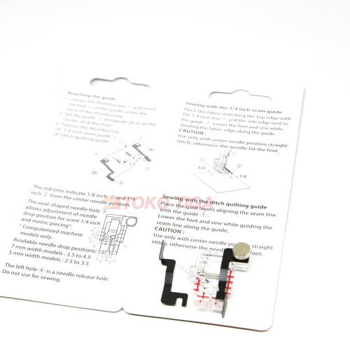 [EZO.0300759] Sepatu 1/8 Clear View Quilting & Guide Set (5mm) JANOME - 200449001