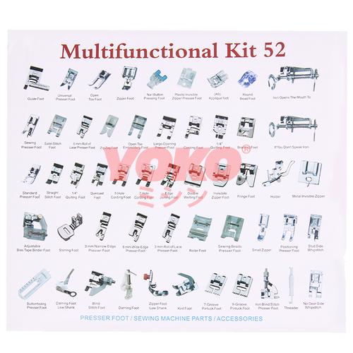 [EZO.0301429] Sepatu Set 52 Pcs Set + BOX Tapak Mesin Jahit Portable Multifungsi