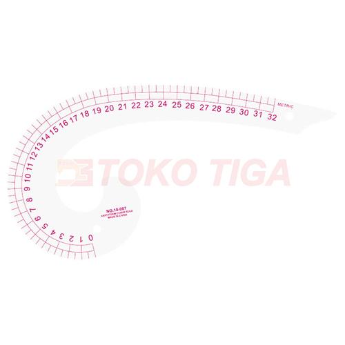 [EZO.0301437] Penggaris Jahit/Menjahit - Penggaris Pola Baju Lengkung 32 cm - 10-007
