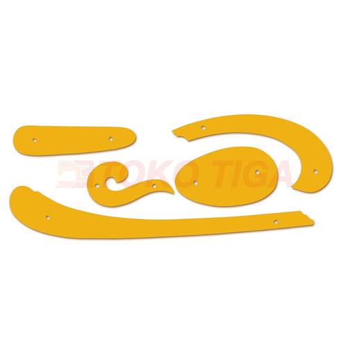 [EZO.0300861] Penggaris Pola Busana / French Curves Ruler - Model 8105/1305 (5 Pcs)