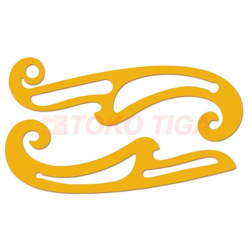[EZO.0300870] Penggaris Pola Busana / French Curves Ruler - Model 8100/1300S (2 Pcs)